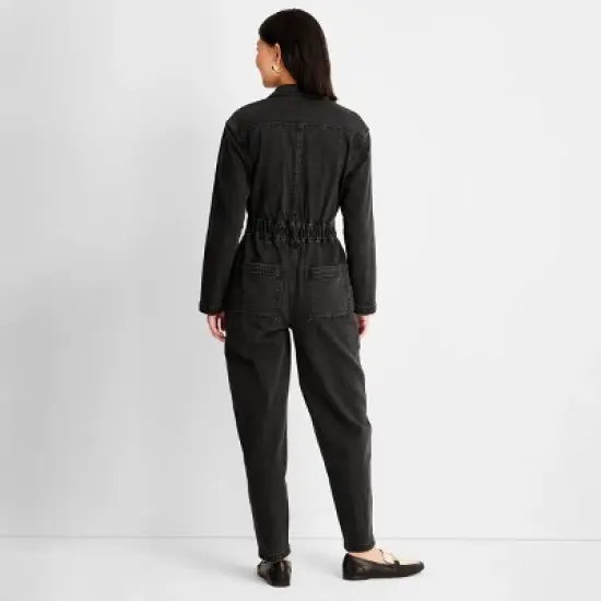Women's Long Sleeve Denim Jumpsuit - Universal Thread&trade; image {1}