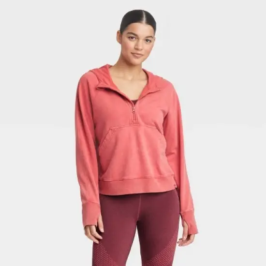 Women's 1/2 Zip Fleece Pullover - JoyLab&trade; image {9}