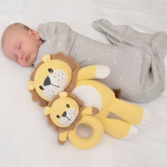 Living Textiles Baby Stuffed Animal - Leo Lion image {2}