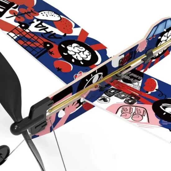Playsteam Rubber Band Airplane Science - Low Wing image {1}