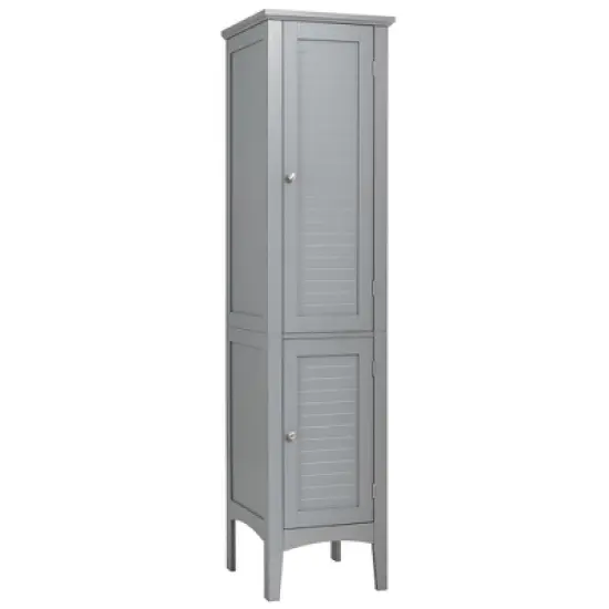 Costway Freestanding Bathroom Storage Cabinet Linen Tower Kitchen Living Room Grey\Black\Brown\White image {12}