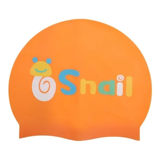 Unique Bargains Kid's Silicone Snail Swim Cap 1 Pc image {7}