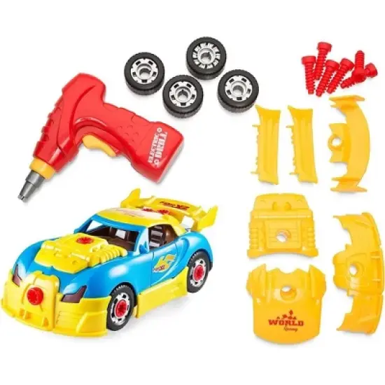 Take Apart Racing Car Toys - Racing Car with Drill, Engine Sounds and Lights - 30 Piece Race Car Take Apart Set - Play22Usa image {8}