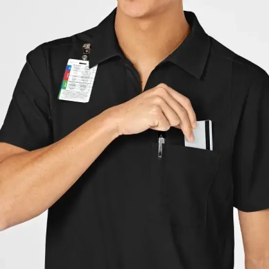 Wink Men's Collar Scrub Top image {7}