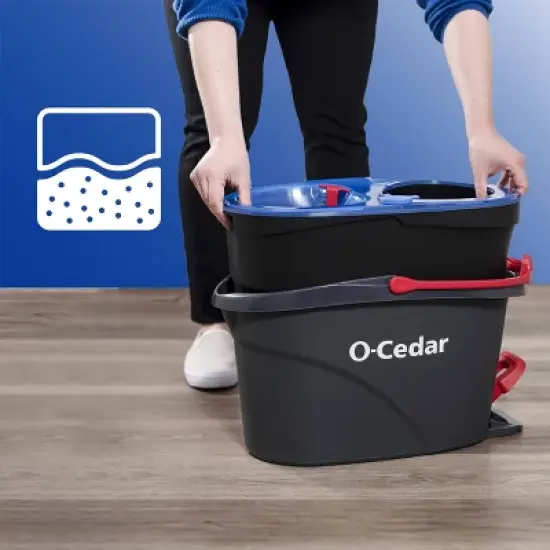 O-Cedar EasyWring RinseClean Spin Mop & Bucket System image {1}