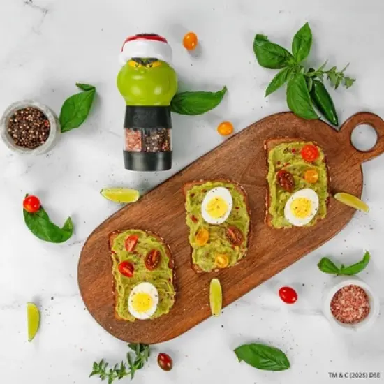 Uncanny Brands Dr. Seuss Grinch Salt and Pepper Mill Grinder image {8}