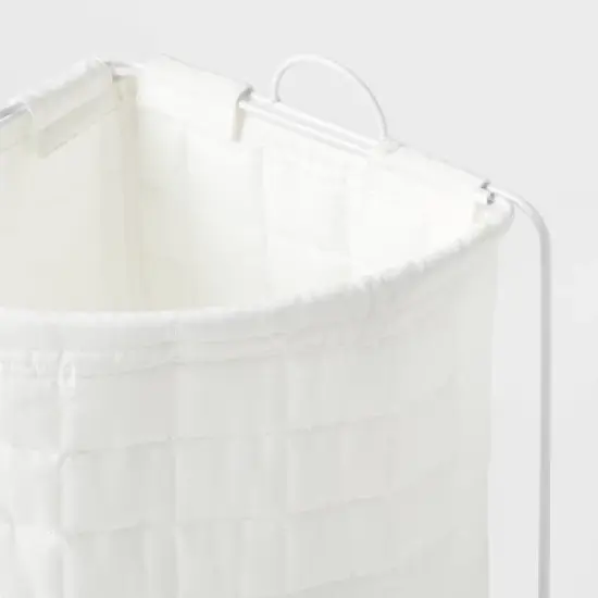 Quilted Collapsible Corner Kids' Hamper White - Pillowfort&trade; image {2}