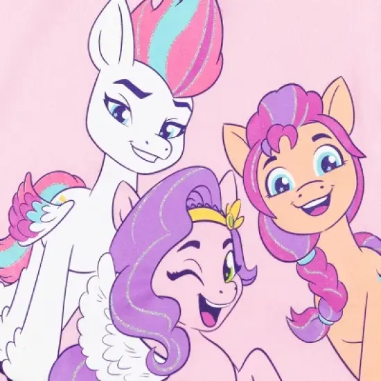 My Little Pony Sunny Pipp Zipp Toddler Girls Fleece Sweatshirt Legging Set Pink  image {2}