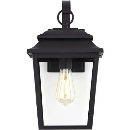 John Timberland Bellis Verde Rustic Outdoor Wall Light Fixture Texturized Black 15 1/4" Clear Glass for Post Exterior Barn Deck House Porch Yard Home image {3}
