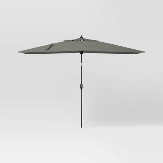10'x6' Rectangular Market Patio Umbrella - Black Pole - Threshold&trade; image {7}