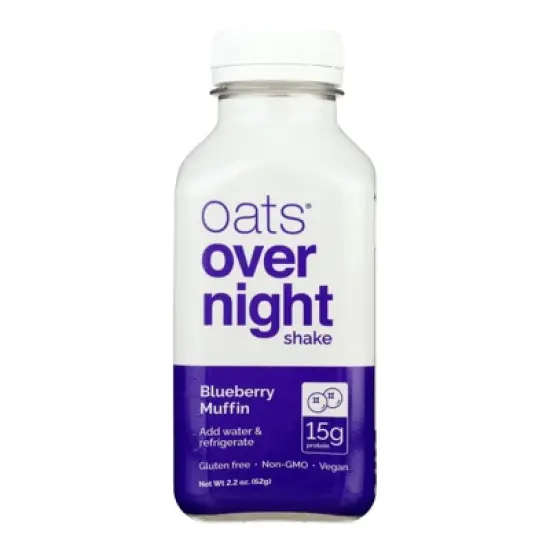 Oats Over Night Shake Blueberry Muffin - Case of 5/2.2 oz image {1}