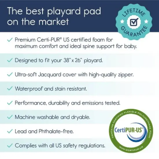 hiccapop Playard Mattress - White image {5}