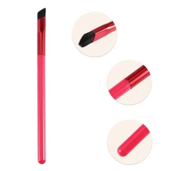 Unique Bargains Multifunction Eyebrow Brush Concealer Brush Three-Dimensional Concealer Makeup Brush Coffee Black 2 Pcs image {2}