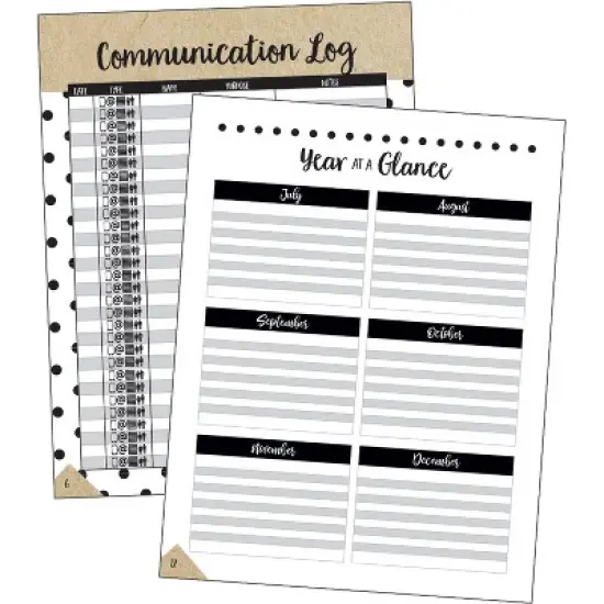 Schoolgirl Style Simply Stylish Teacher Planner Plan Book image {2}