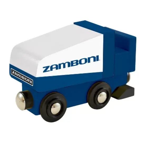 MasterPieces Officially Licensed Zamboni Wooden Toy Train Engine For Kids image {1}