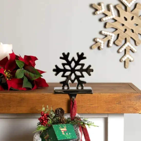 Northlight Snowflake Metal Christmas Stocking Holder - 5" image {2}