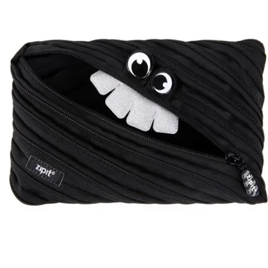 ZIPIT Party Monster Pencil Case for Kids, Black image {6}