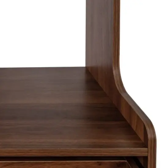 Gulches Farmhouse Kitchen Pantry Hutch Cabinet - Freestanding Buffet Sideboard, Microwave Stand & Coffee Bar Cabinet image {8}