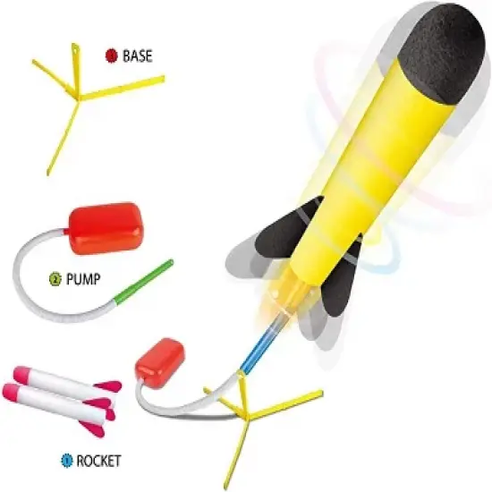 Toy Jump Rocket Launcher - Jump Rocket Set Includes 6 Rockets - Play22usa image {1}