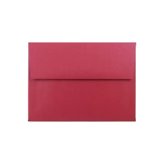 JAM Paper A6 Metallic Invitation Envelopes 4.75 x 6.5 Stardream Jupiter Red 25/Pack (V018263) image {2}