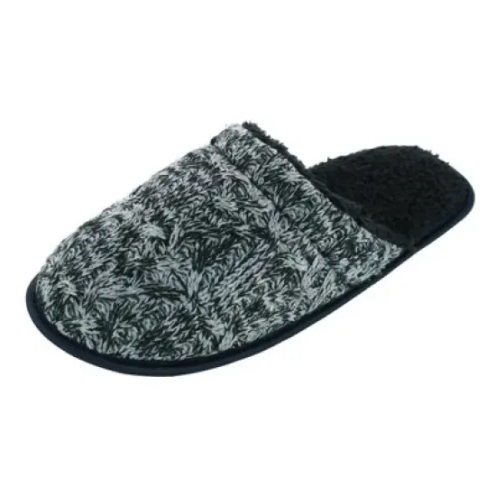 Polar Extreme Men's Knit High Pile Fleece Lined Slippers image {3}
