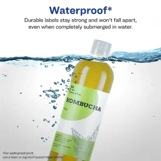 Avery Labels Water-resistant Permanent 3-1/4"x7-3/4" 16/PK WE 22835 image {2}