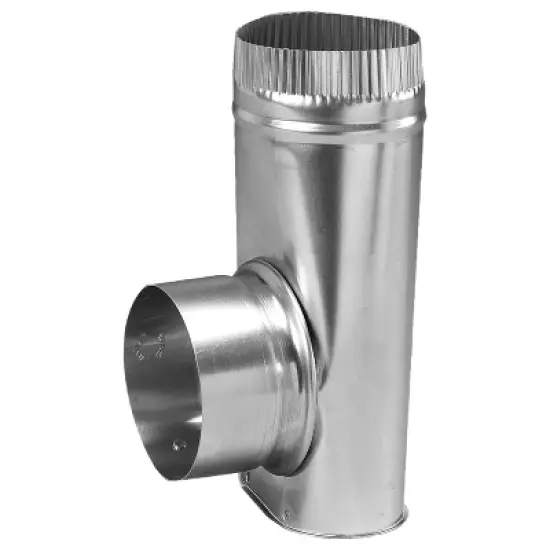 Deflecto&reg; 4-In. Aluminum Offset Dryer Hose Connector in Silver image {6}