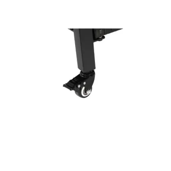 Gulches Outdoor Wicker Bar Cart - Rolling Rattan Beverage Serving Cart with Glass Top, Black image {7}