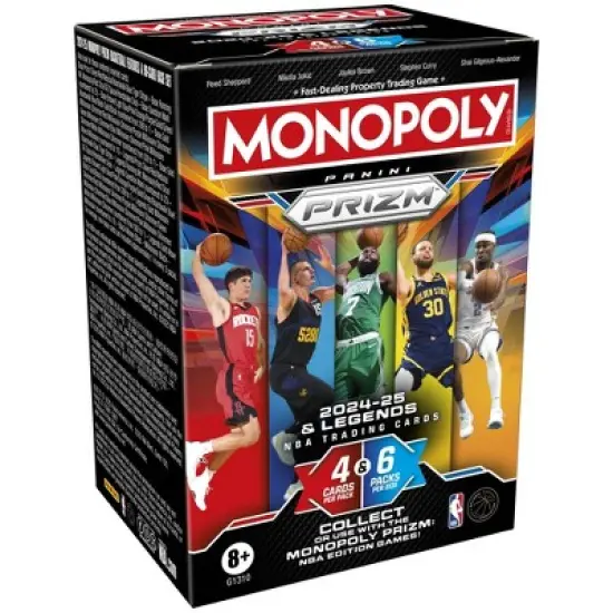 Monopoly Panini Prizm: 2024-25 NBA Basketball Trading Cards Booster Box image {1}