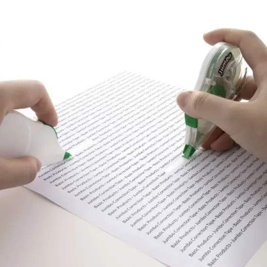 BAZIC PRODUCTS BAZIC 5 mm x 394" Jumbo Correction Tape W/ Grip (10/Pack) image {3}