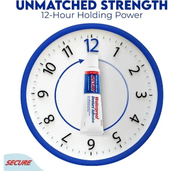 SECURE DENTURE ADHESIVE CREAM, 1.4 OZ image {4}