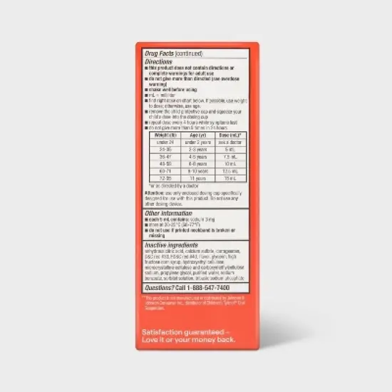 Children's Acetaminophen General Pain Reliever Liquid - 4 fl oz - up&up&trade; image {3}