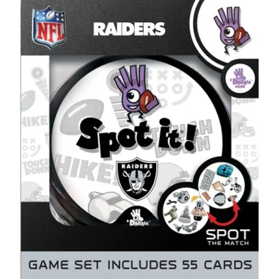 MasterPieces Officially Licensed NFL Las Vegas Raiders Spot It Game for Kids and Adults image {1}