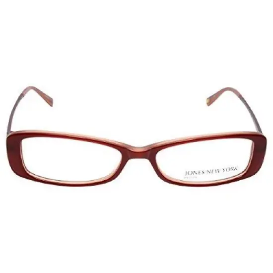 Jones New York J212 Designer Acetate Eye Glasses Frame in Burgundy Red/Demo Lens 134mm Frame/50mm Lens Width image {2}