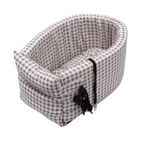 Unique Bargains Plaid Style Dog Car Seat image {8}