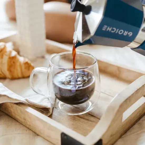 GROSCHE FRESNO Double Walled Glass Cups, Set of 2, 9.2 fl oz each image {6}