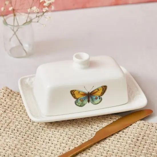 Portmeirion Botanic Garden Harmony Covered Butter Dish image {5}