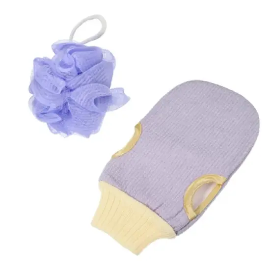 Unique Bargains Bath Brush Set 1.97"x4.72" 1 Set image {6}