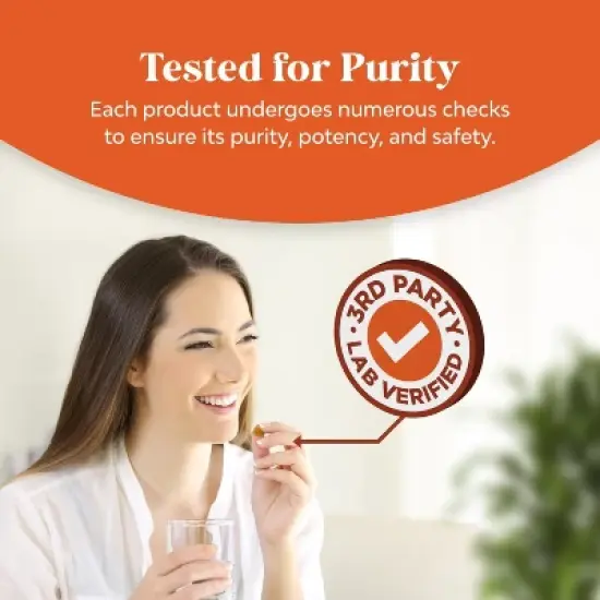 Turmeric Curcumin Gummies, Immune Booster Turmeric Gummies for Joint Support and Advanced Skin Care, Peach Flavor, Nature's Craft, 60ct image {7}