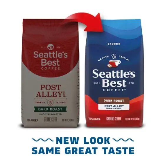 Seattle's Best Coffee Post Alley Blend Dark Roast Ground Coffee -12oz Bag image {1}