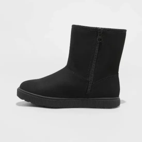 Girls' Holland Zipper Shearling Style Boots - Cat & Jack&trade; image {1}