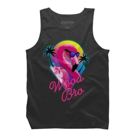 Men's Design By Humans Whoa Bro By tararisingnc Tank Top image {5}