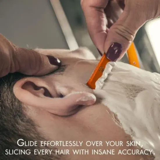 L3 Straight Razor Holder - Excellent Grip and Control - Precision Shaving Control - Level Three Straight Razor Holder (Orange) image {2}