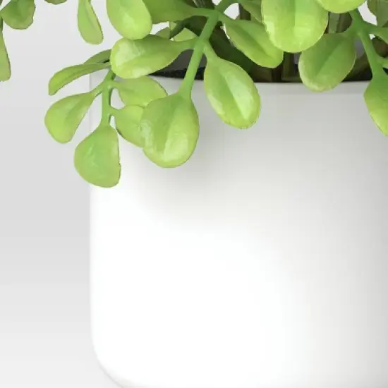 Artificial Boxwood Plant - Threshold&trade;: Indoor Faux Greenery, Melamine Pot, Tabletop Decor, 4.3" Height image {3}