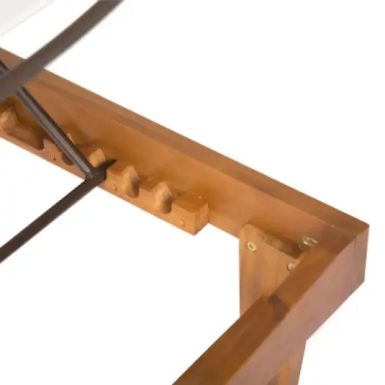 Summerland Acacia Wood Chaise Lounge - Christopher Knight Home
 image {6}