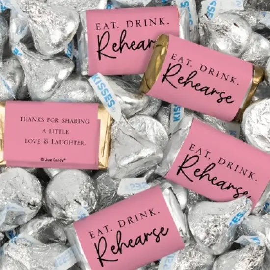 124 Pcs Wedding Rehearsal Dinner Candy Favors Miniatures Chocolate & Kisses (1.52 lbs) image {5}