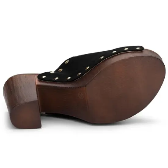 Allegra K Women's Open Toe Platform Block Slides Heel image {5}