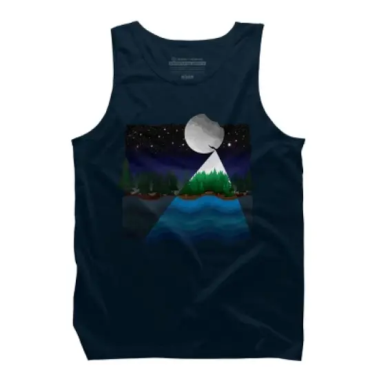 Men's Design By Humans Christmas night By recklessframee Tank Top image {5}