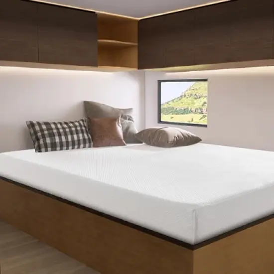 Vipbear RV Mattress 8 Inch/10 Inch Memory Foam Mattress, Cooling Green Tea/Gel Medium Firm Bed Mattress in a Box Pressure Relief Mattresses image {1}