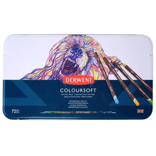 Colored Pencil Set - Derwent Coloursoft 72ct image {1}